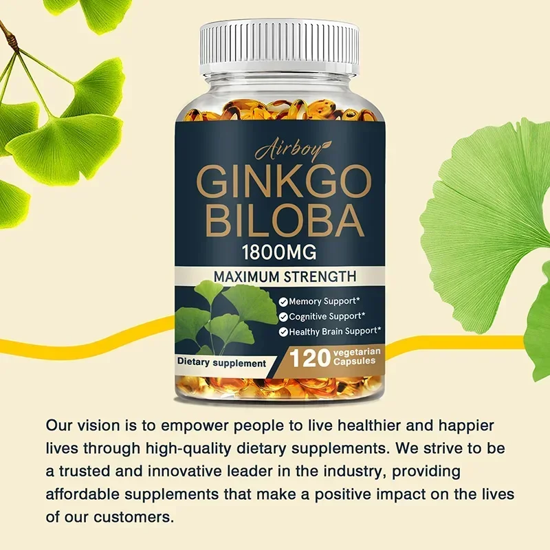 Ginkgo Biloba Extract - Ginkgo Biloba-Ergänzung – Gedächtnis und Lernen,